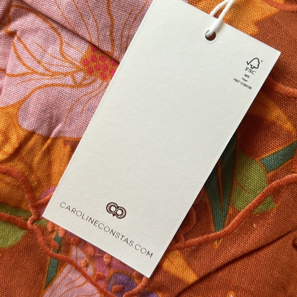 Caroline Constas Floral Halter Dress Size S - Picture 8 of 16